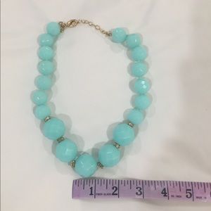 Jcrew faceted chunky bead statement necklace - 17”